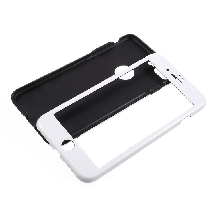 Shock-proof 2-in-1 Ultra-thin 360 Full Body Protection PC Phone Case for iPhone 7 Plus - White-5