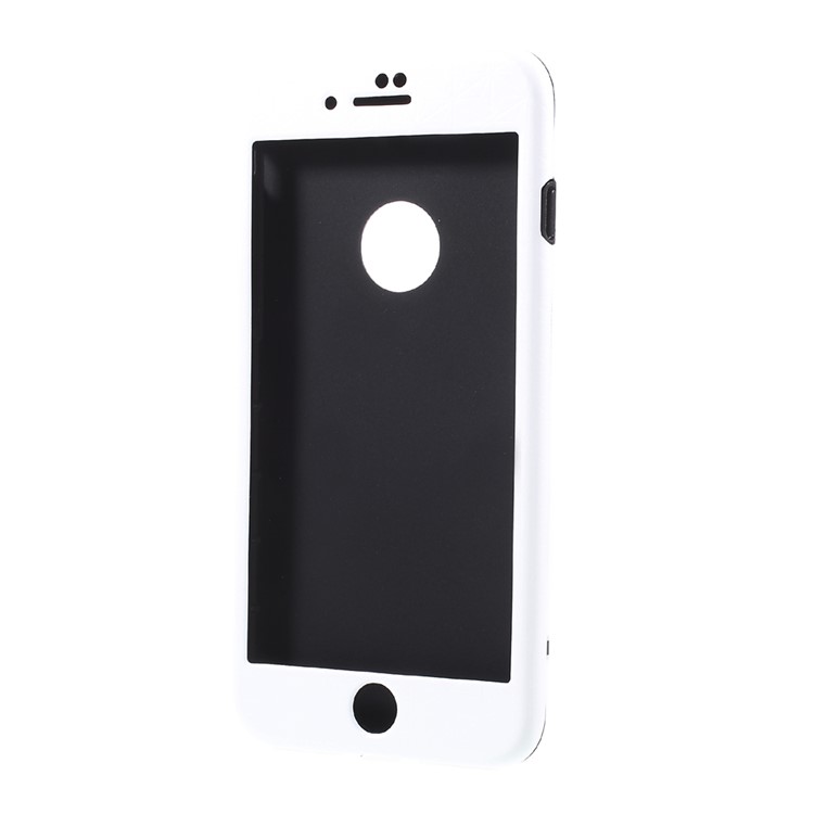 Shock-proof 2-in-1 Ultra-thin 360 Full Body Protection PC Phone Case for iPhone 7 Plus - White-6