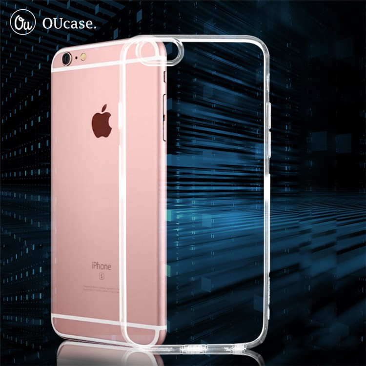 OUCASE Slim Crystal Flexible TPU Case for iPhone 6 / 6s - Transparent-2