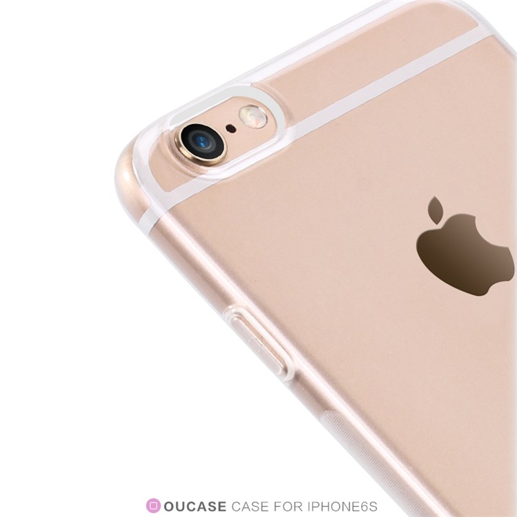 OUCASE Slim Crystal Flexible TPU Case for iPhone 6 / 6s - Transparent-3