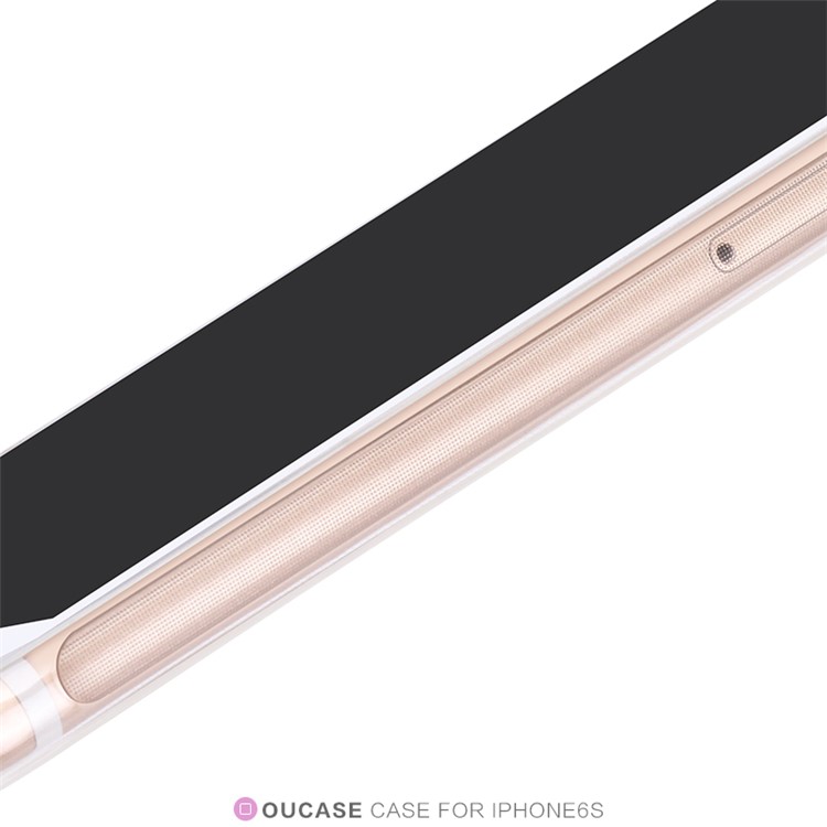OUCASE Slim Crystal Flexible TPU Case for iPhone 6 / 6s - Transparent-4
