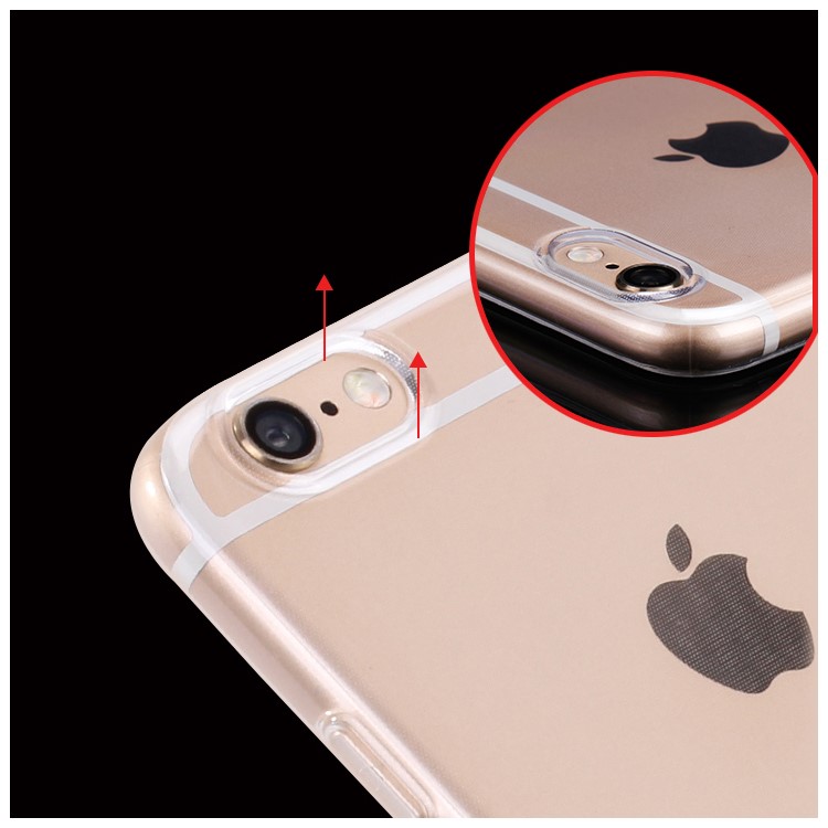 OUCASE Slim Crystal Flexible TPU Case for iPhone 6 / 6s - Transparent-7