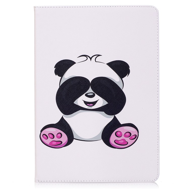 Patterned PU Leather Wallet Stand Protective Shell for iPad Pro 10.5 (2017) - Pink Foot Panda-2