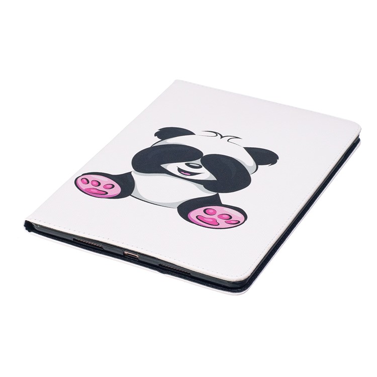 Patterned PU Leather Wallet Stand Protective Shell for iPad Pro 10.5 (2017) - Pink Foot Panda-6