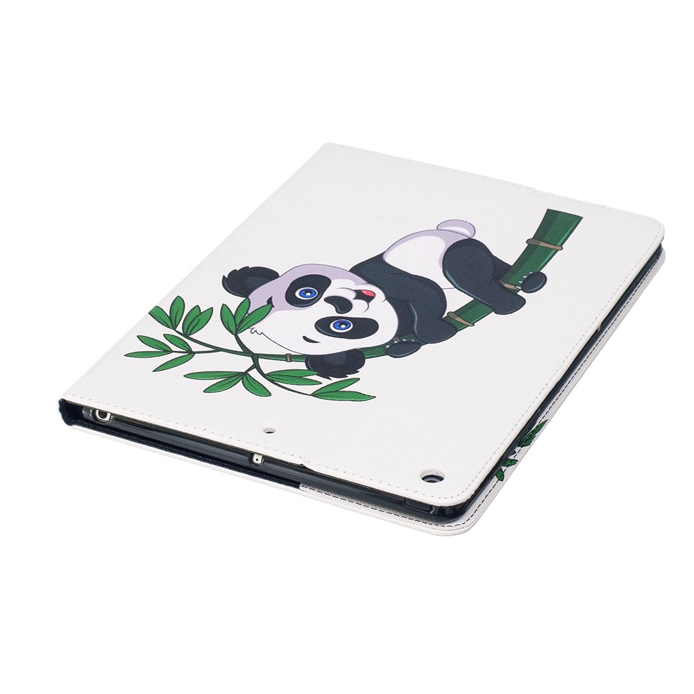 Musterdruck Brieftasche Faltbares Folio -gehäuse Für Ipad 9,7 Zoll (2018) /9.7 (2017) - Panda Klettern Auf Bambus-7