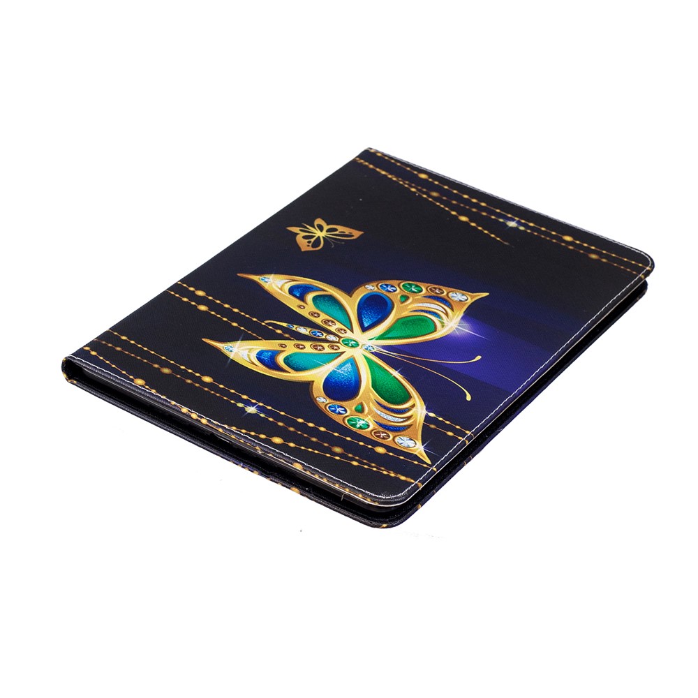 Pattern Printing Wallet Stand Case Cover for iPad 9.7 inch (2018)/9.7 (2017) - Golden Butterfly-6