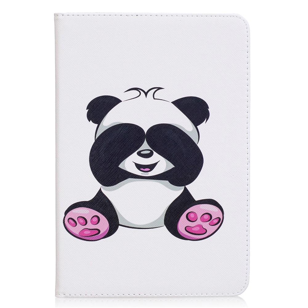 Pattern Printing Wallet Leather Stand Case for iPad mini 4 - Shy Panda-2