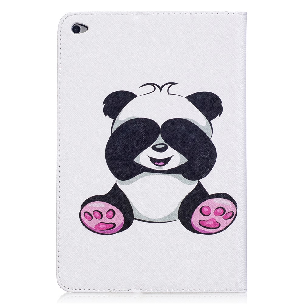 Pattern Printing Wallet Leather Stand Case for iPad mini 4 - Shy Panda-3