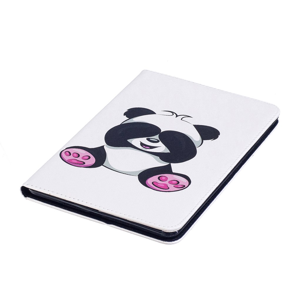 Musterdruck Brieftasche Lederstand Hülle Für Ipad Mini 4 - Schüchterner Panda-4