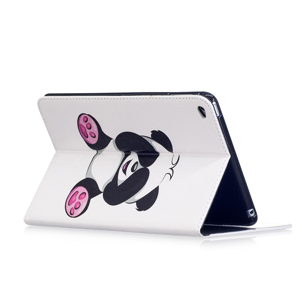 Musterdruck Brieftasche Lederstand Hülle Für Ipad Mini 4 - Schüchterner Panda-6