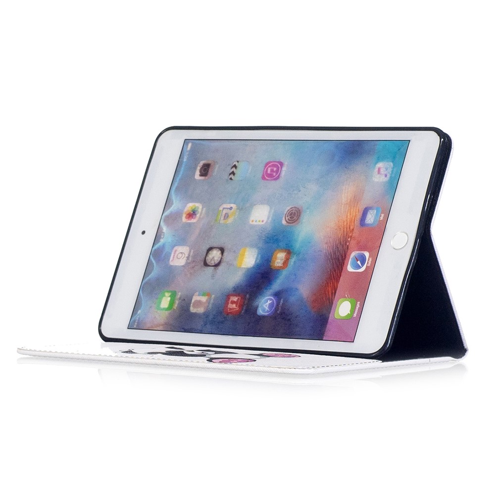 Pattern Printing Wallet Leather Stand Case for iPad mini 4 - Shy Panda-7