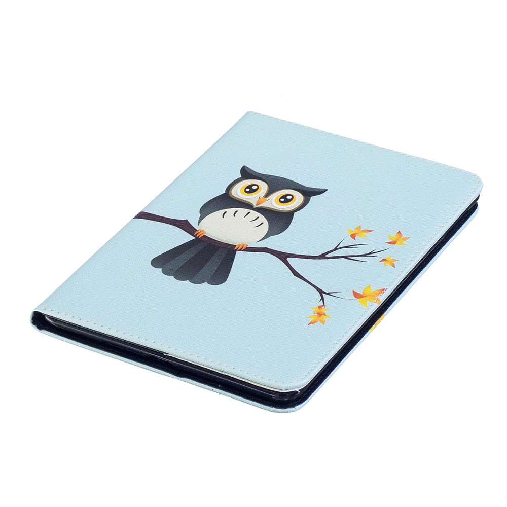 Étui en carton en cuir pour imprimé en carton pour iPad mini 4 - hibou-6