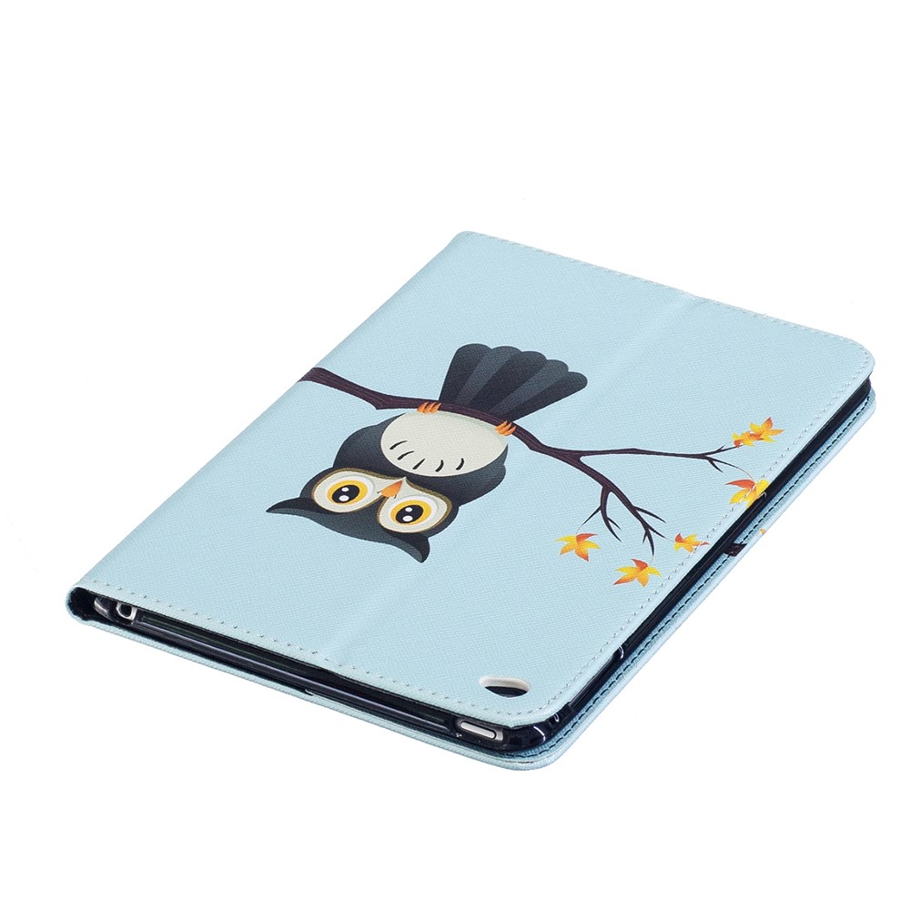 Étui en carton en cuir pour imprimé en carton pour iPad mini 4 - hibou-7
