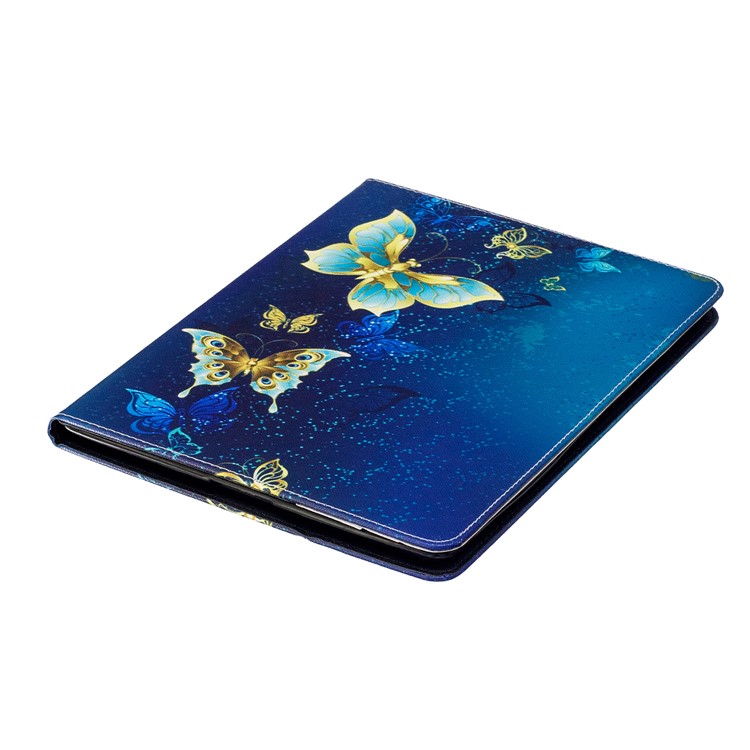 Pattern Printing PU Leather Card Holder Flip Stand Case for iPad 4/3/2 - Elegant Butterflies-6