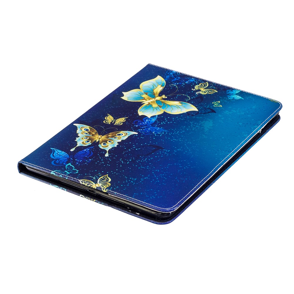 Pattern Printing Brieftasche Leder Schutz Flip Stand Cover für iPad Air - Elegante Schmetterlinge-6