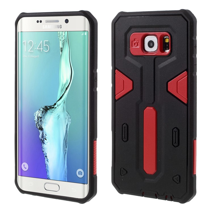 

ПК Комбинированный Корпус TPU Для Галактики Samsung S6 Edge Плюс G928 - Красный