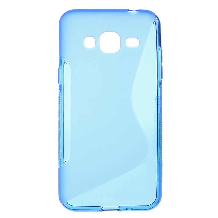 

S Форма ТПУ Случай Мобильного Телефона Для Samsung Галактики Ж3 / J3(2016) - синий
