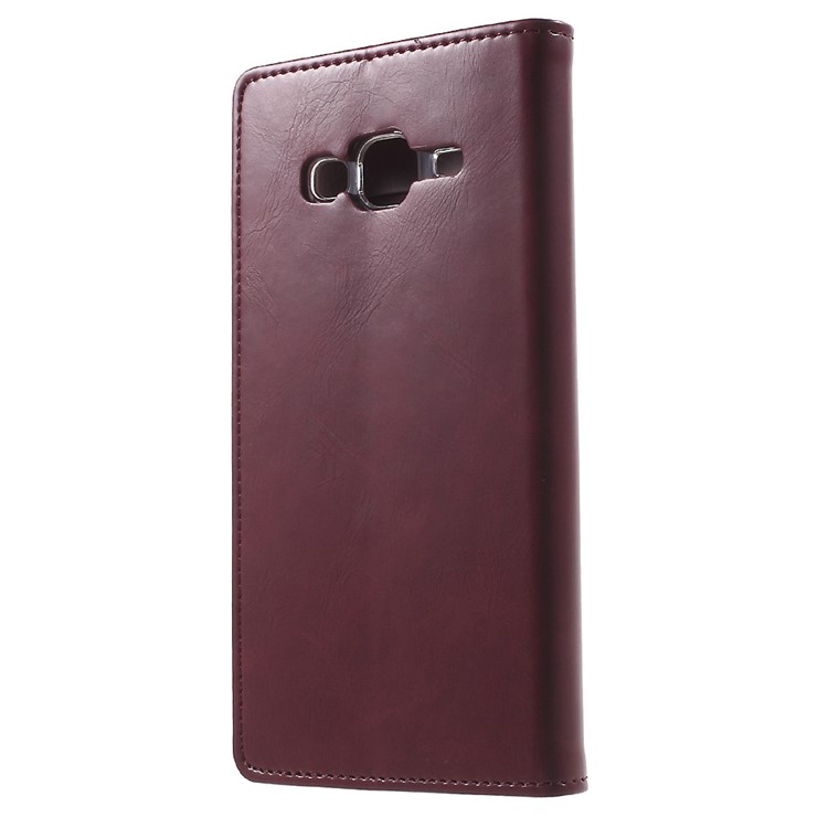 MERCURY GOOSPERY Capa de couro Blue Moon para Samsung Galaxy J5 J500F - vinho vermelho-2