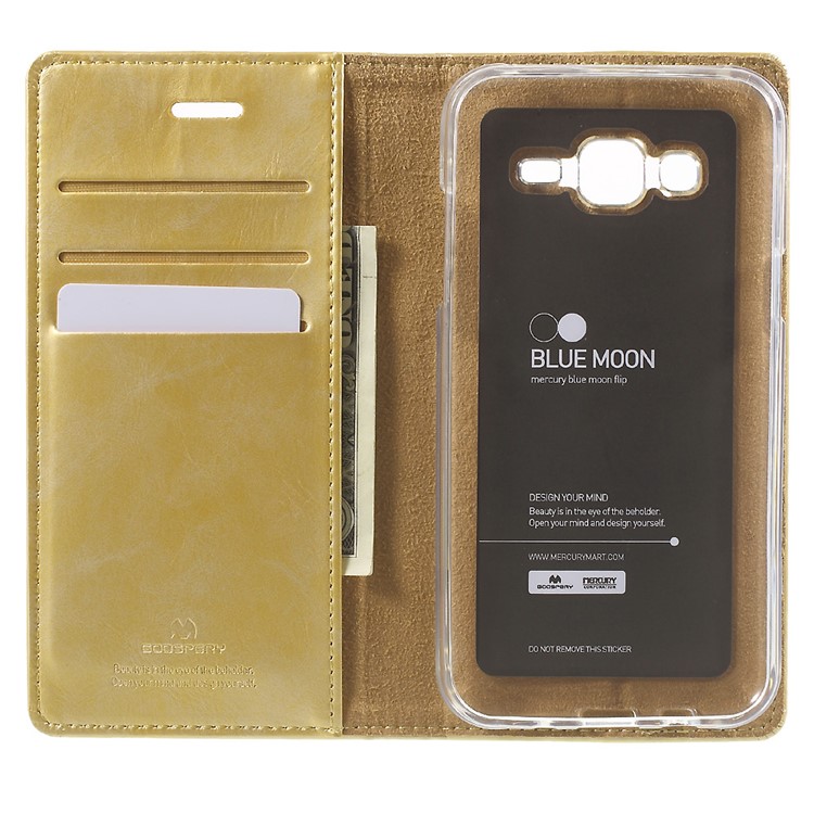 MERCURY GOOSPERY Blue Moon Flip Leather Case for Samsung