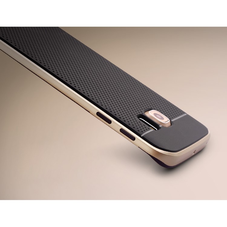 IPAKY for Samsung Galaxy S6 Edge G925 PC + TPU Shell Case Hybrid 2-Piece - Gold-4