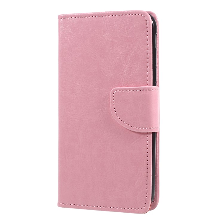

Wallet Leather Protective Casing Cover for Samsung Galaxy J5 (2017) EU Version - Pink
