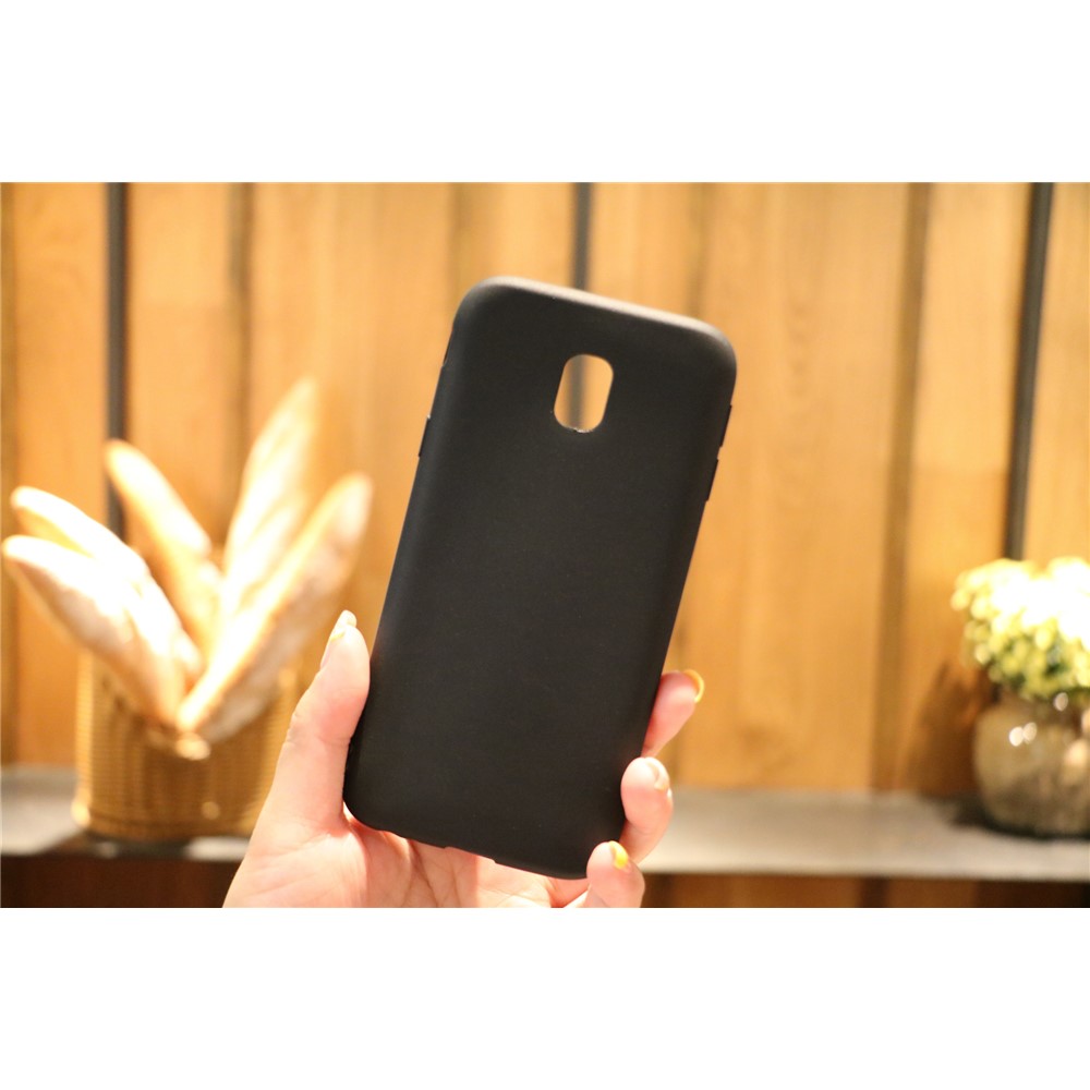 Matte Anti-scratch Tpu Telephip Para Samsung Samsung Galaxy J3 (2017) Versión de la ue - Negro