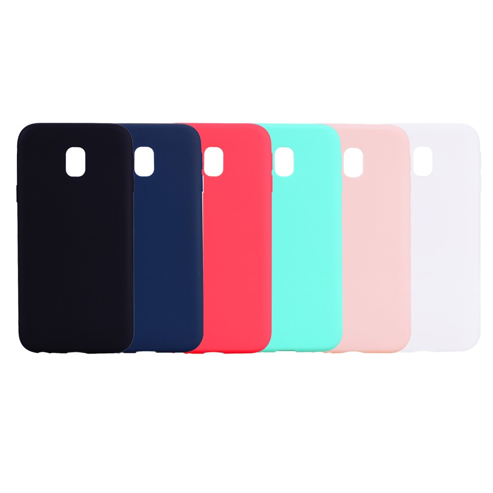 Matte Anti-scratch Tpu Telephip Para Samsung Samsung Galaxy J3 (2017) Versión de la ue - Negro