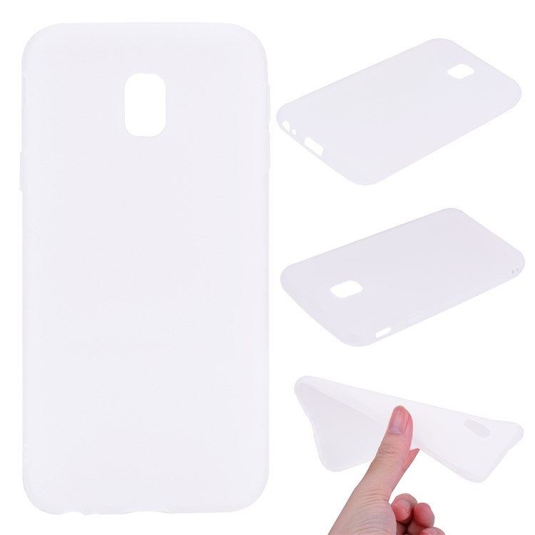 Matte Anti-scratch TPU Phone Cove for Samsung Samsung Galaxy J3 (2017) EU Version - White