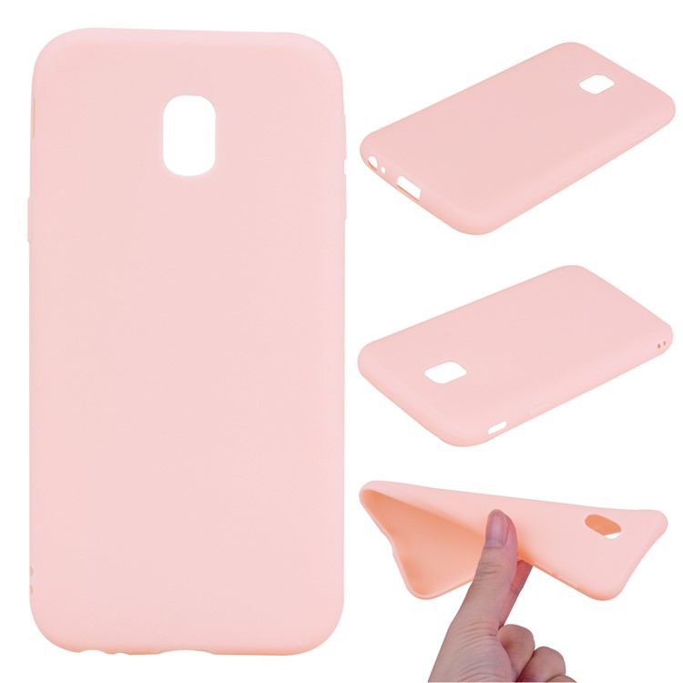 mat contre-Étui TPU pour téléphone portable pour Nokia Samsung Galaxy J3(2017) EU version - Rose-1