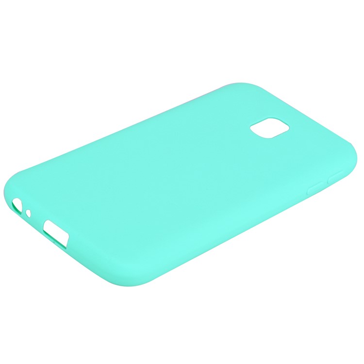 mat contre-Rechargez le boîtier de téléphone cellulaire TPU pour Samsung Samsung Galaxy J3(2017) EU version - Cyan-3