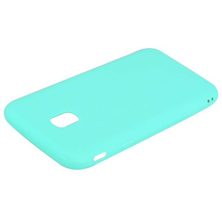 mat contre-Rechargez le boîtier de téléphone cellulaire TPU pour Samsung Samsung Galaxy J3(2017) EU version - Cyan-4