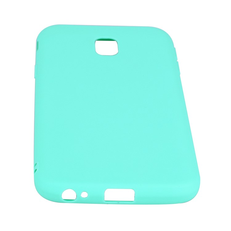 mat contre-Rechargez le boîtier de téléphone cellulaire TPU pour Samsung Samsung Galaxy J3(2017) EU version - Cyan-6
