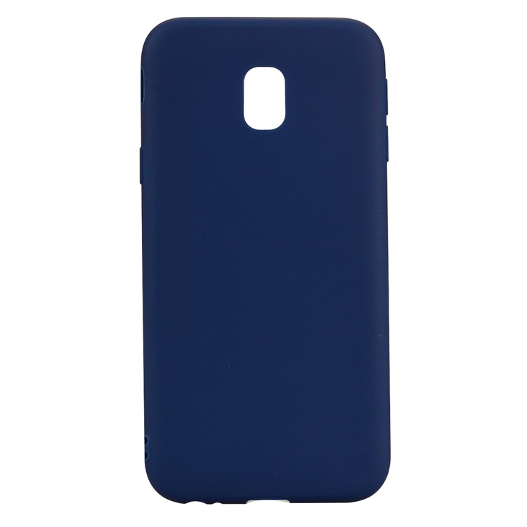 Matte Anti-rayures TPU Boîtier Arrière Pour Samsung Samsung Galaxy J3 (2017) Version De L'UE - Bleu Foncé-2