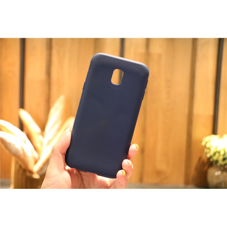 Matte Anti-rayures TPU Boîtier Arrière Pour Samsung Samsung Galaxy J3 (2017) Version De L'UE - Bleu Foncé-8