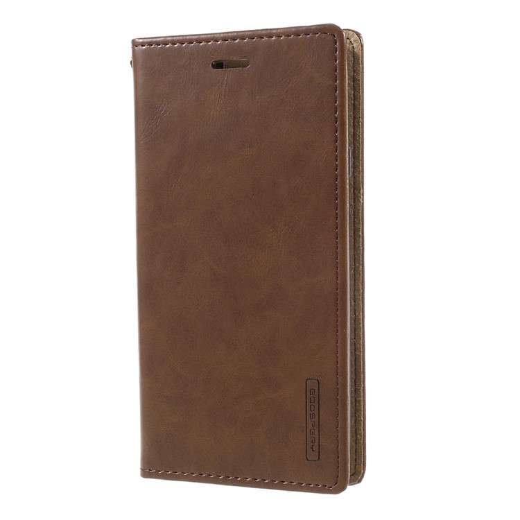 

MERCURY GOOSPERY Blue Moon Leather Cellphone Cover for Samsung Galaxy J3 (2017) EU Version - Brown