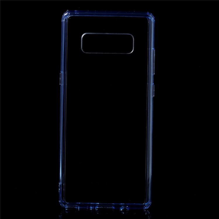 

Crystal Clear Acrylic + TPU Hybrid Shell Cover for Samsung Galaxy Note 8 - Blue