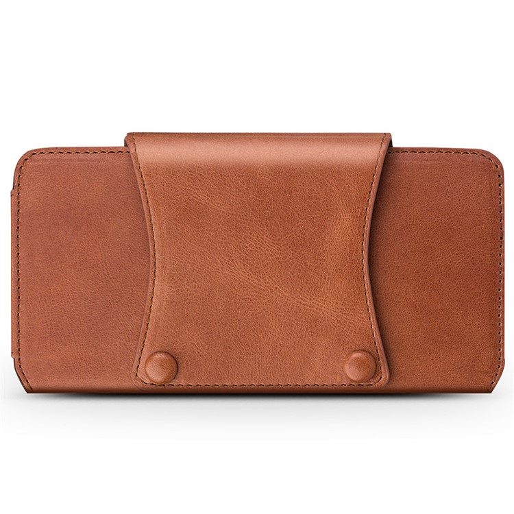 QIALINO Custodia in pelle per cuoio genuino per Samsung Galaxy S8 Plus, mole: 16 x 9 x 1.4cm - Marrone-4