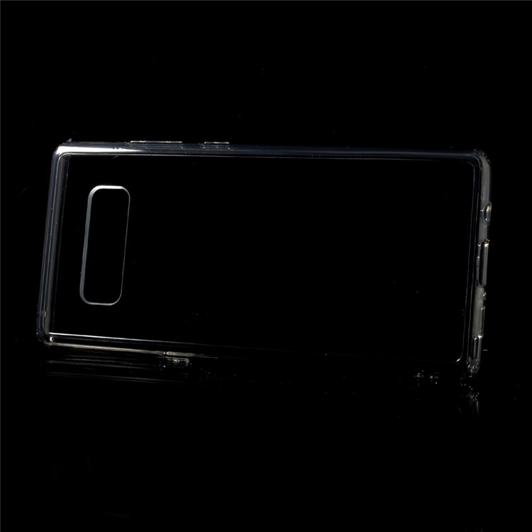 Scratch-proof PC + Anti-yellowing Bayer 3695 TPU Hybrid Case for Samsung Galaxy Note 8 - Grey-2
