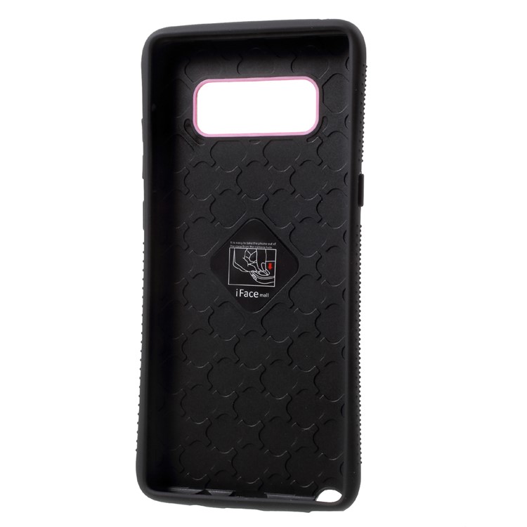 IFACE MALL Hybrid PC + TPU Phone Case for Samsung Galaxy Note 8 - Rose-3