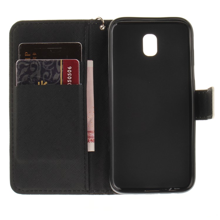 Patterned Leather Wallet Stand Mobile Case for Samsung Galaxy J5 (2017) EU / Asia Version - Cat Pattern-10