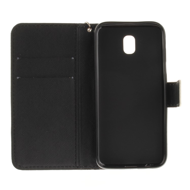 Patterned Leather Wallet Stand Mobile Case for Samsung Galaxy J5 (2017) EU / Asia Version - Cat Pattern-11