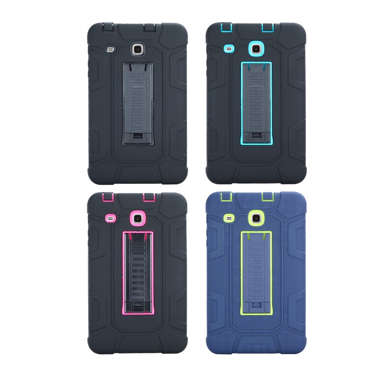 Detachable 2-in-1 Shock Proof Anti-dust Protective TPU + PC Kickstand Cover for Samsung Galaxy Tab E 8.0 T375 - Black-11