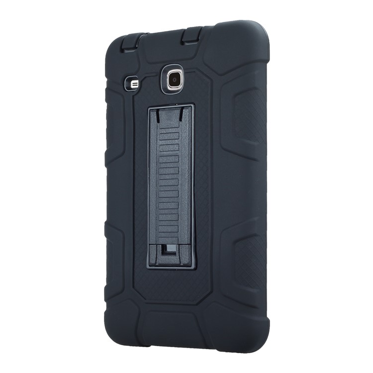 Detachable 2-in-1 Shock Proof Anti-dust Protective TPU + PC Kickstand Cover for Samsung Galaxy Tab E 8.0 T375 - Black-4