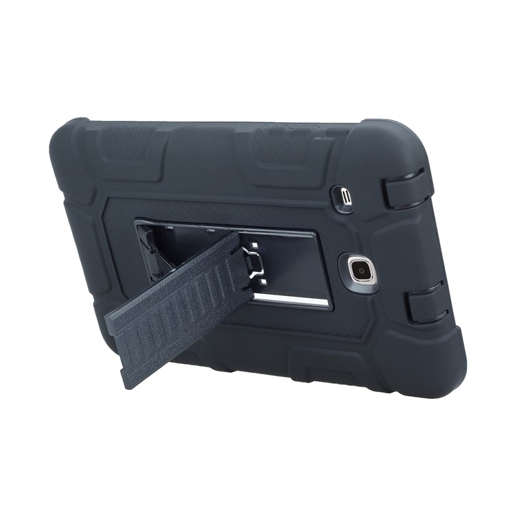 Detachable 2-in-1 Shock Proof Anti-dust Protective TPU + PC Kickstand Cover for Samsung Galaxy Tab E 8.0 T375 - Black-7