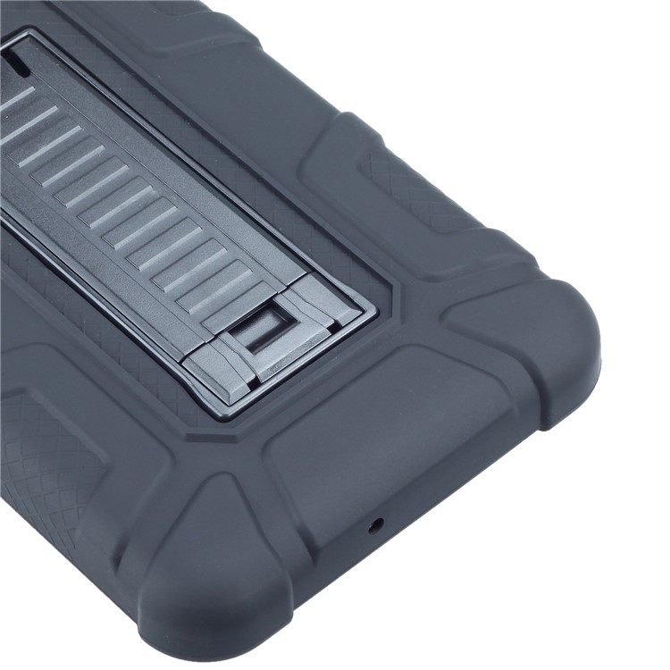 Shock Absorption PC + TPU Hybrid Kickstand Case for Samsung Galaxy Tab A 7.0 T280 T285 - All Black-6