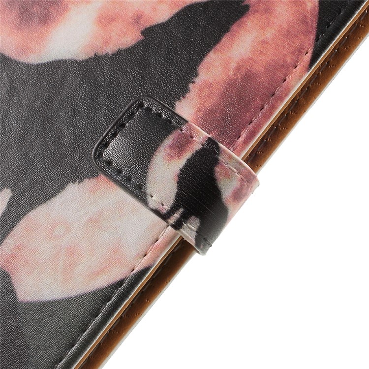 Pattern Printing Wallet Leather Case for Samsung Galaxy J5 (2017) EU Version - Wolf Howling at the Moon-9