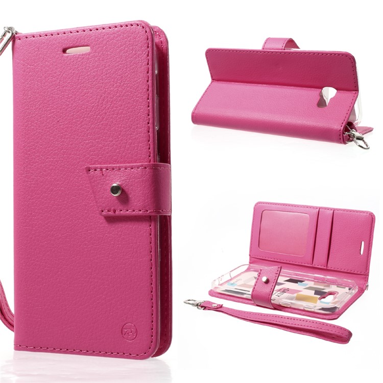 ROAR KOREA Daily In Wallet Stand Leather Flip Case for Samsung Galaxy A5 (2017) - Rose-1