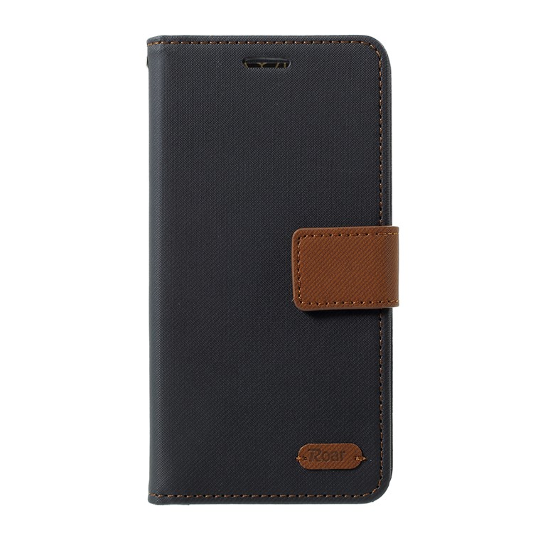 ROAR KOREA Twill Grain Stand Wallet Leather Case for Samsung Galaxy J5 (2017) EU Version - Black-2