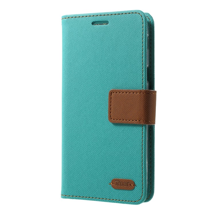 ROAR Twill Grain Stand Wallet Leather Cover for Samsung Galaxy J5 (2017) EU Version - Green-2