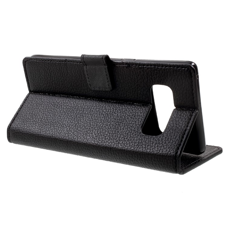 Litchi Texture Wallet Stand Leather Cell Phone Case for Samsung Galaxy Note 8 --4